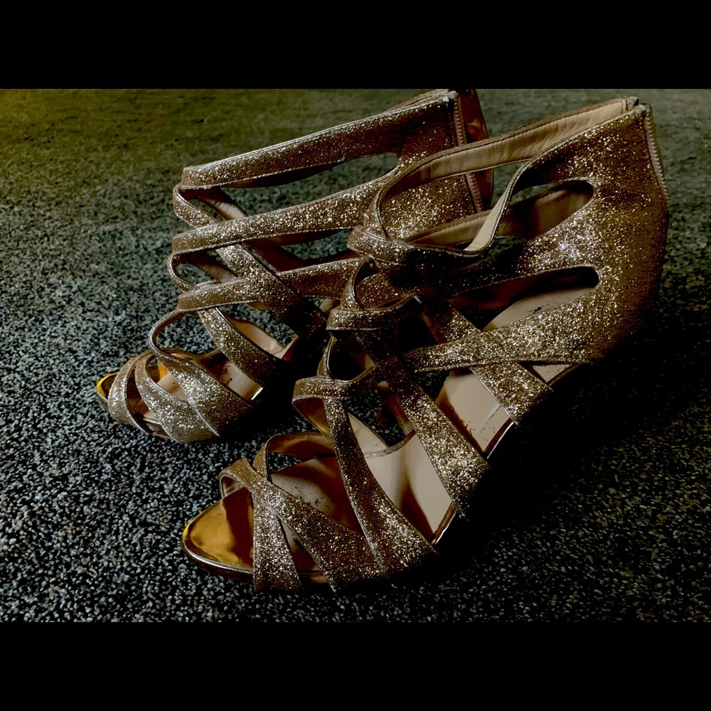 AUTHENTIC Christian Louboutin Gold Heels